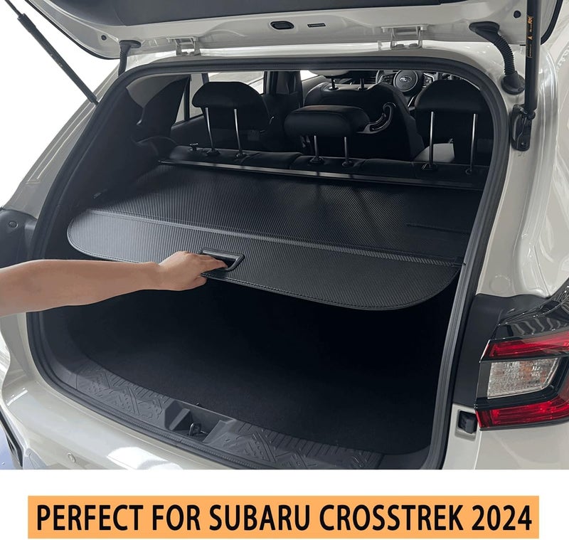 AQAE Cargo Cover Fit for 2024 2025 2026 Subaru Crosstrek/Impreza Hatchback Accessories Retractable Rear Trunk Cover Trunk Security Cover Shielding Shade Crosstrek Impreza Hatchback Cargo Cover - Image 2